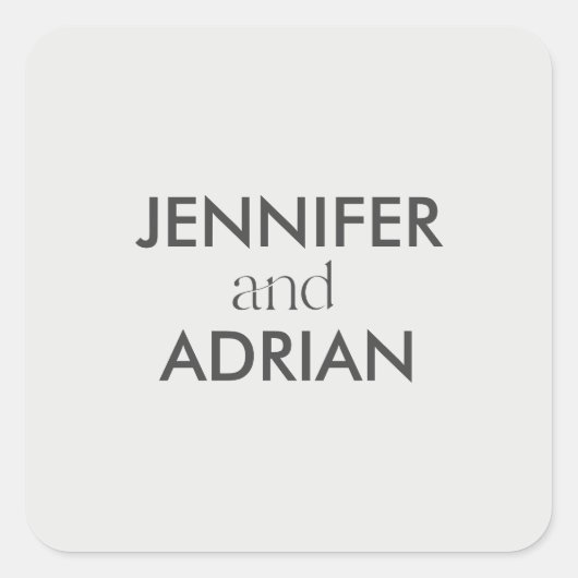 エレガントミニマルモダン結婚の封筒スクエアSti スクエアシール (正面)