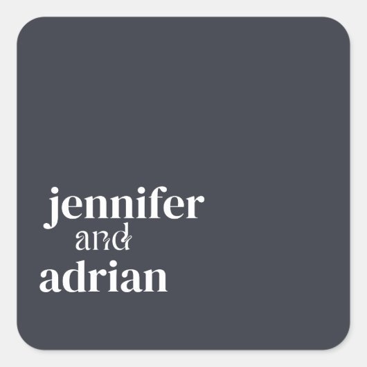 エレガントミニマルモダン結婚の封筒スクエアSti スクエアシール (正面)