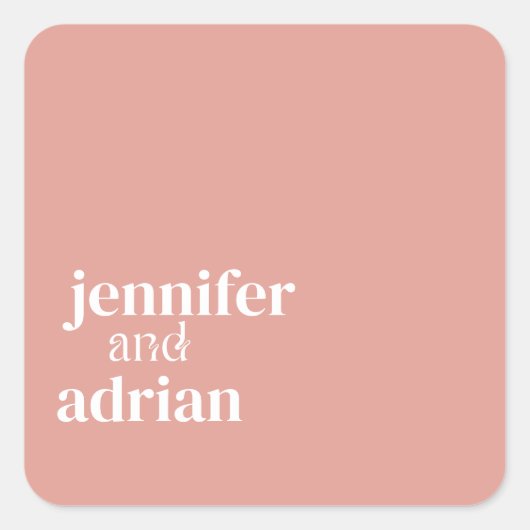 エレガントミニマルモダン結婚の封筒スクエアSti スクエアシール (正面)