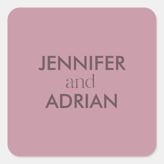 エレガントミニマルモダン結婚の封筒スクエアSti スクエアシール (正面)