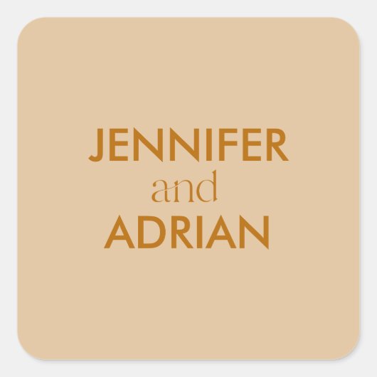 エレガントミニマルモダン結婚の封筒スクエアSti スクエアシール (正面)