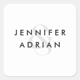 エレガントミニマルモダン結婚の スクエアシール