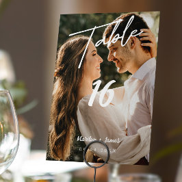 エレガントミニマルモダン結婚シンプル テーブルナンバー