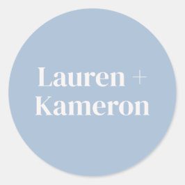 エレガントミニマルモダン結婚封筒スクエアCla ラウンドシール