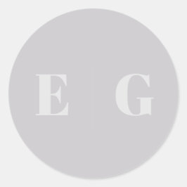 エレガントミニマルモダン結婚封筒スクエアCla ラウンドシール