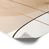 エレガントミニマルモダンBoho AI Art ポスター (角)