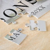 エレガントミニマルモダンChristmas Photo ジグソーパズル (側面)