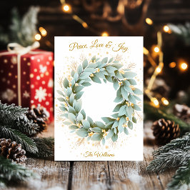 エレガントミニマルリースカード 招待状