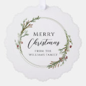 エレガントミニマルリース オーナメントカード (正面)