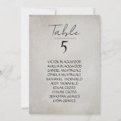 エレガントミニマル動揺してつる席表 ノートカード (裏面)