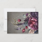 エレガントミニマル動揺してMeal Choice RSVPカード (裏面)