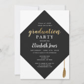 エレガントミニマル卒業党招待状 招待状 (正面)