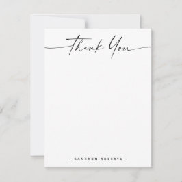エレガントミニマル名と手札感謝してい ノートカード