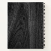 エレガントミニマル名前をカスタムする ノートブック (裏面)