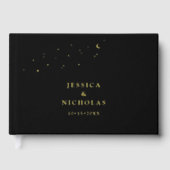 エレガントミニマル天結婚黒 ゲストブック (正面)