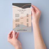 エレガントミニマル抽象芸術バラ金ゴールドグリッター チラシ (ハンドル)