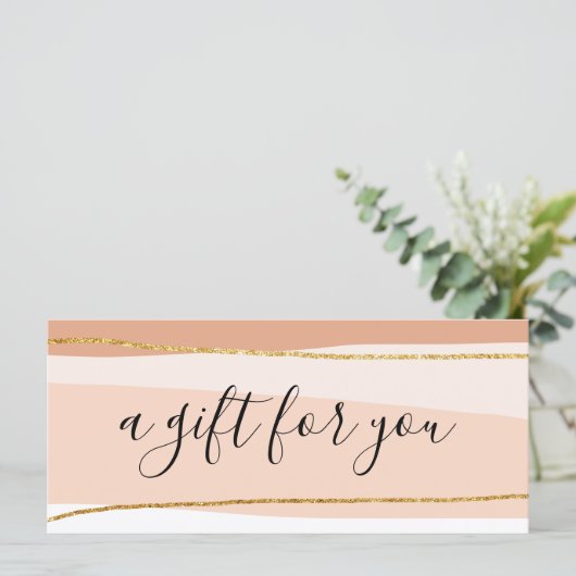 エレガントミニマル抽象芸術金ゴールドグリッター (スタンド正面)