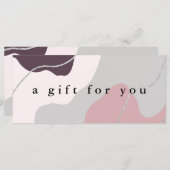 エレガントミニマル抽象芸術銀グリッター (正面/裏面)