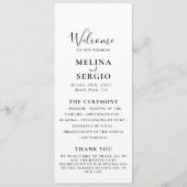 エレガントミニマル書結婚道 プログラム (正面)