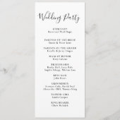 エレガントミニマル書結婚道 プログラム (裏面)