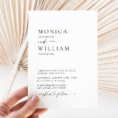 エレガントミニマル書結婚道 招待状