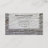 エレガントミニマル木目の白い枠 名刺 (裏面)