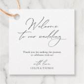 エレガントミニマル歓迎結婚 フェイバータグ (正面)