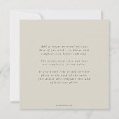 エレガントミニマル正方形 シーズンカード (裏面)