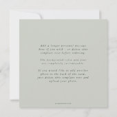 エレガントミニマル正方形 シーズンカード (裏面)