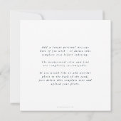 エレガントミニマル正方形 シーズンカード (裏面)