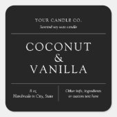 エレガントミニマル燭台 スクエアシール (正面)