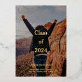 エレガントミニマル発表 箔招待状 (正面)