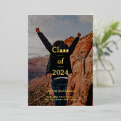 エレガントミニマル発表 箔招待状 (立ち正面)