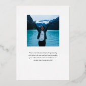 エレガントミニマル発表 箔招待状 (裏面)