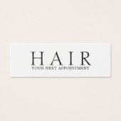 エレガントミニマル白黒ヘアアポイントメント (正面)