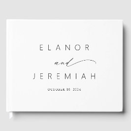 エレガントミニマル白黒結婚書道 ゲストブック