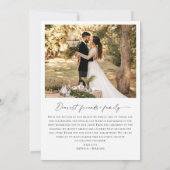 エレガントミニマル結婚リストの手書き サンキューカード (裏面)