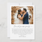 エレガントミニマル結婚リストの手書き サンキューカード (裏面)