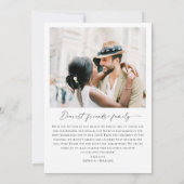 エレガントミニマル結婚リストの手書き サンキューカード (裏面)