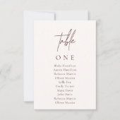 エレガントミニマル結婚座席表 招待状 (正面)