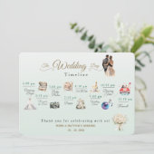 エレガントミニマル結婚式 プログラム (スタンド正面)