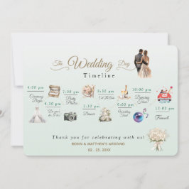 エレガントミニマル結婚式 プログラム