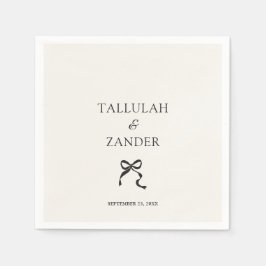 エレガントミニマル結婚弓 スタンダードカクテルナプキン