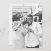 エレガントミニマル結婚金ゴールドのようこそ旅程Inv 招待状 (裏面)