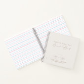 エレガントミニマル結婚Guest Book ノートブック (内部)