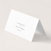 エレガントミニマル結婚Scriptの座席表 (裏面)