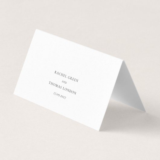 エレガントミニマル結婚Scriptの座席表 (裏面)