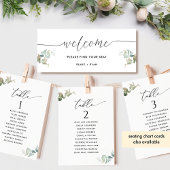 エレガントミニマル緑の座席表ヘッダー