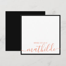 エレガントミニマル縁どブラックコーラルのスクリプト名