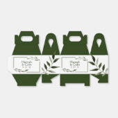 エレガントミニマル葉フレームグリーンオリーブハンター フェイバーボックス (折り畳みなし)